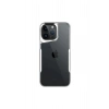 Mey İthalat®  iPhone 16 Pro Kılıf Boyi Silikon Kapak - Gümüş