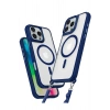 Mey İthalat®  iPhone 16 Pro Kılıf Enka Magsafe Silikon Kılıf - Lacivert