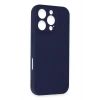 Mey İthalat®  iPhone 16 Pro Kılıf First Silikon - Lacivert