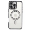 Mey İthalat®  iPhone 16 Pro Kılıf Joke Simli Magneticsafe Kılıf - Siyah