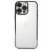 Mey İthalat®  iPhone 16 Pro Kılıf  Lensli Silikon - Titanyum Gri