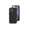 Mey İthalat®  iPhone 16 Pro Kılıf Nano içi Kadife Silikon - Siyah