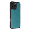 Mey İthalat®   iPhone 16 Pro Max Kılıf Aras Deri Kapak - Açık Yeşil