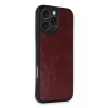 Mey İthalat®   iPhone 16 Pro Max Kılıf Aras Deri Kapak - Bordo