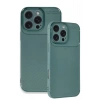 Mey İthalat®  iPhone 16 Pro Max Kılıf Auto Focus Karbon Kapak - Koyu Yeşil