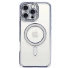 Mey İthalat®  iPhone 16 Pro Max Kılıf Joke Simli Magneticsafe Kılıf - Mavi