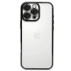 Mey İthalat®  iPhone 16 Pro Max Kılıf  Lensli Silikon - Siyah