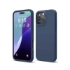Mey İthalat®  iPhone 16 Pro Max Kılıf Nano içi Kadife Silikon - Lacivert