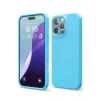 Mey İthalat®  iPhone 16 Pro Max Kılıf Nano içi Kadife Silikon - Mavi