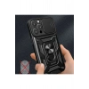 Mey İthalat®  iPhone 16 Pro Max Kılıf Pars Lens Yüzüklü Silikon - Lacivert