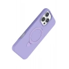 Mey İthalat®   iPhone 16 Pro Max Regal Magsafe Standlı Kapak - Lila