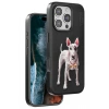 Mey İthalat®  iPhone 16 Pro Perma Desenli Kapak - Siyah