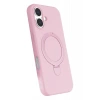 Mey İthalat®   iPhone 16 Regal Magsafe Standlı Kapak - Açık Pembe