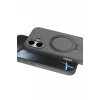 Mey İthalat®   iPhone 16 Regal Magsafe Standlı Kapak - Titan Gri