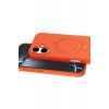 Mey İthalat®   iPhone 16 Regal Magsafe Standlı Kapak - Turuncu