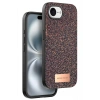 Mey İthalat®   iPhone 16E Bright Simli Kapak - Derin Mor
