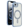 Mey İthalat®   iPhone 16E Joke Simli Magneticsafe Kılıf - Mavi
