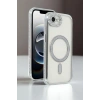 Mey İthalat®   iPhone 16E Joke Simli Magneticsafe Kılıf - Siyah