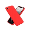 Mey İthalat®  iPhone 16E Kılıf First Silikon - Kırmızı