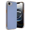 Mey İthalat®  iPhone 16E Kılıf Volet Silikon - Mavi