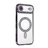 Mey İthalat®   iPhone 17 Air Joke Simli Magneticsafe Kılıf - Derin Mor