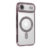 Mey İthalat®   iPhone 17 Air Joke Simli Magneticsafe Kılıf - Pembe