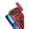 Mey İthalat®   iPhone 17 Air Pars Lens Yüzüklü Silikon - Kırmızı