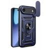 Mey İthalat®   iPhone 17 Air Pars Lens Yüzüklü Silikon - Lacivert