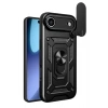Mey İthalat®   iPhone 17 Air Pars Lens Yüzüklü Silikon - Siyah