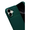 Mey İthalat®   iPhone 17 Auto Focus Karbon Kapak - Koyu Yeşil