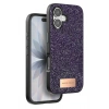 Mey İthalat®   iPhone 17 Bright Simli Kapak - Derin Mor