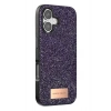 Mey İthalat®   iPhone 17 Bright Simli Kapak - Derin Mor