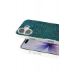 Mey İthalat®   iPhone 17 Bright Simli Kapak - Koyu Yeşil
