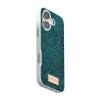 Mey İthalat®   iPhone 17 Bright Simli Kapak - Koyu Yeşil