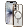 Mey İthalat®   iPhone 17 Joke Simli Magneticsafe Kılıf - Gold