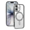 Mey İthalat®   iPhone 17 Joke Simli Magneticsafe Kılıf - Gümüş