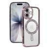 Mey İthalat®   iPhone 17 Joke Simli Magneticsafe Kılıf - Pembe