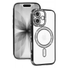 Mey İthalat®   iPhone 17 Joke Simli Magneticsafe Kılıf - Siyah