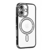 Mey İthalat®   iPhone 17 Joke Simli Magneticsafe Kılıf - Siyah