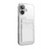 Mey İthalat®   iPhone 17 Kart Şeffaf Silikon - Şeffaf