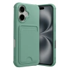 Mey İthalat®   iPhone 17 Kelvin Kartvizitli Silikon - Açık Yeşil