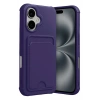 Mey İthalat®   iPhone 17 Kelvin Kartvizitli Silikon - Derin Mor