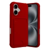 Mey İthalat®   iPhone 17 Kelvin Kartvizitli Silikon - Kırmızı