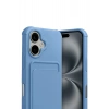 Mey İthalat®   iPhone 17 Kelvin Kartvizitli Silikon - Mavi