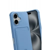 Mey İthalat®   iPhone 17 Kelvin Kartvizitli Silikon - Mavi
