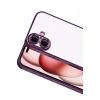 Mey İthalat®   iPhone 17  Lensli Silikon - Açık Mor