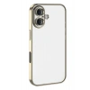 Mey İthalat®   iPhone 17  Lensli Silikon - Gold