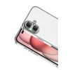 Mey İthalat®   iPhone 17  Lensli Silikon - Gümüş