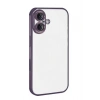 Mey İthalat®   iPhone 17  Lensli Silikon - Mor