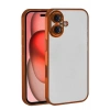 Mey İthalat®   iPhone 17  Lensli Silikon - Turuncu